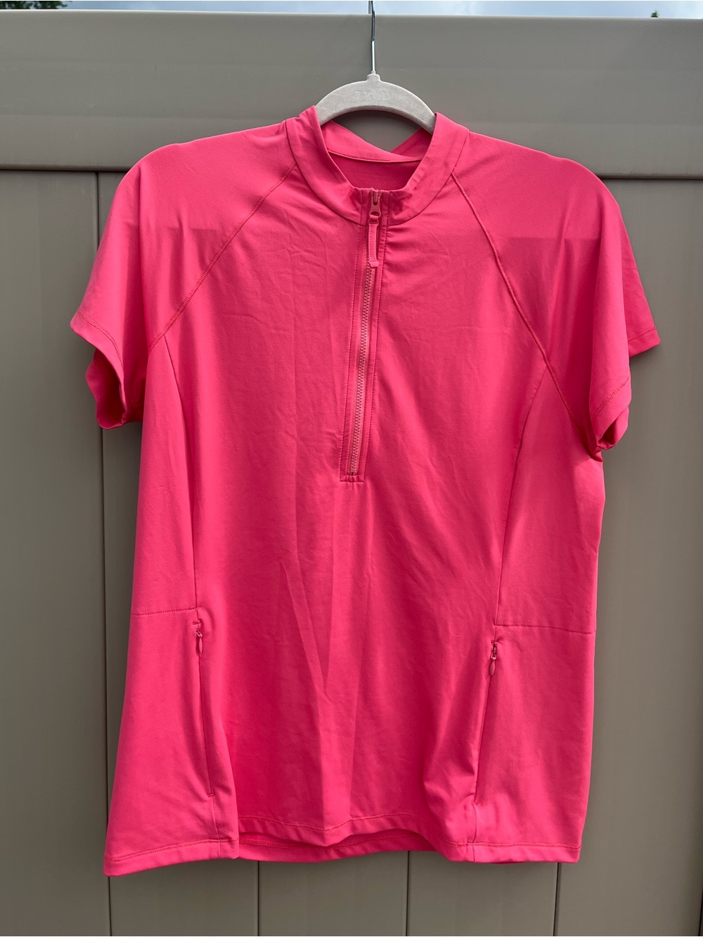 Title Nine Coral Pink Short-sleeved rash guard